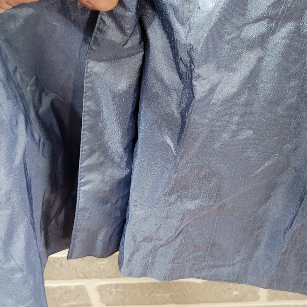 British Mist Full Length Light Blue Vintage Spring Rain Trench Coat Women's 3/4 - Picture 10 of 16